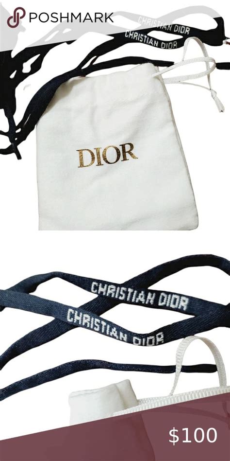 real dior shoe box|Dior shoe laces.